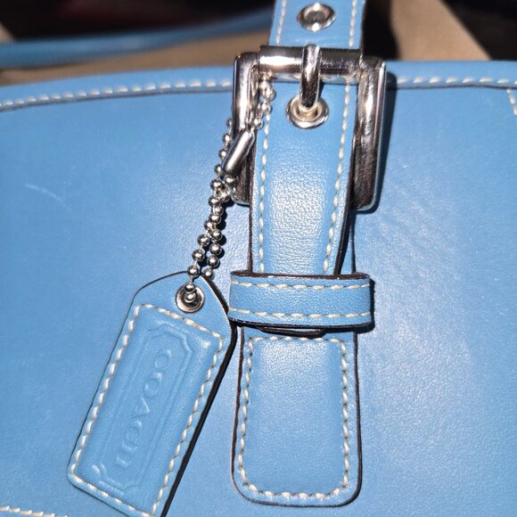 Coach Teal/Turquoise Signature Hampton Bag - Picture 15 of 15